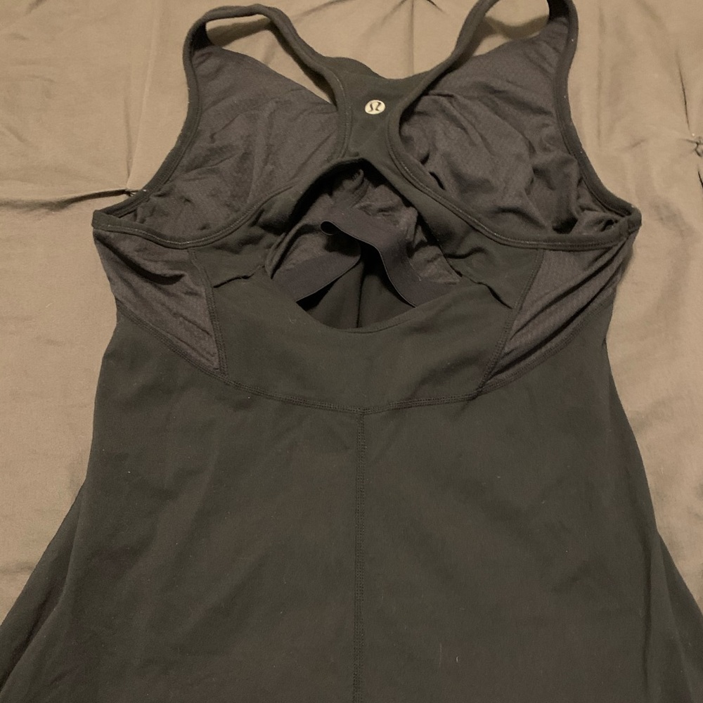 Lululemon size 12 black racerback bra tank